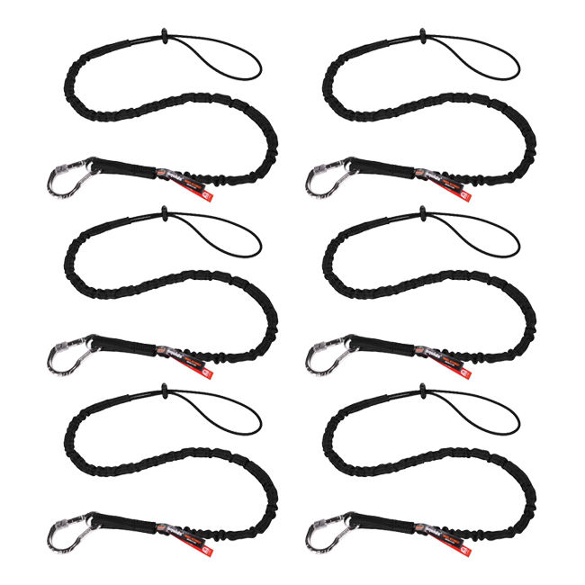 Ergodyne Squids 3100EXT Extended Single Carabiner 10 lb Tool Lanyard (6 Pack) from Columbia Safety
